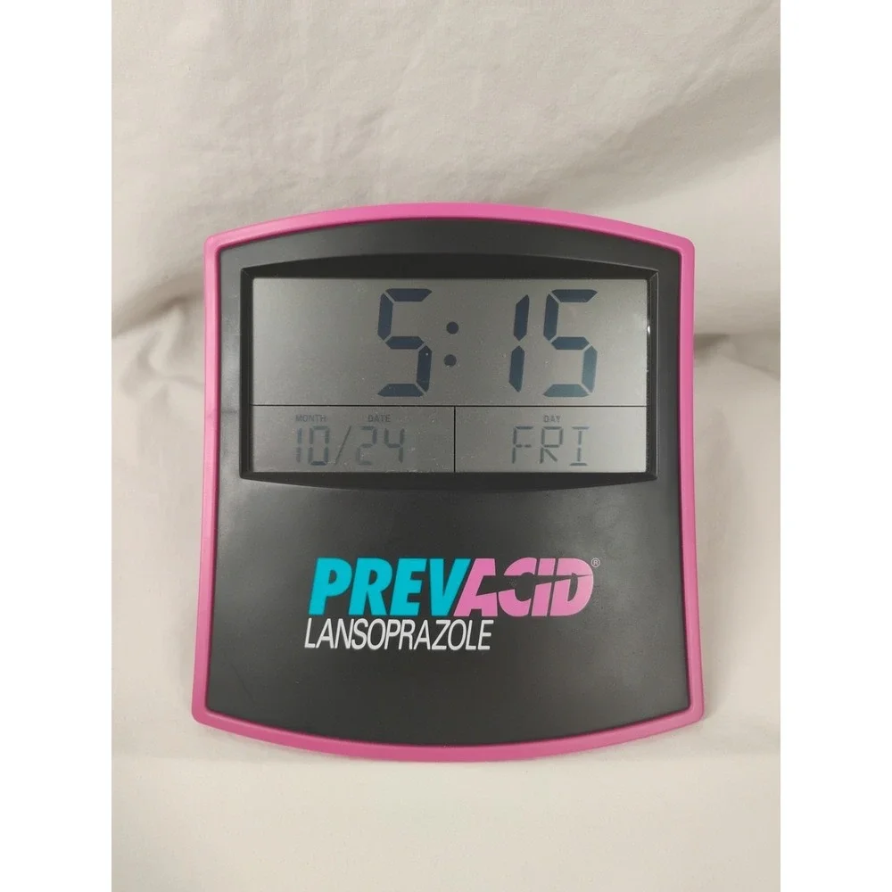 Prevacid Lansoprazole Digital Clock Drug Rep Pharmaceutical Advertising Working